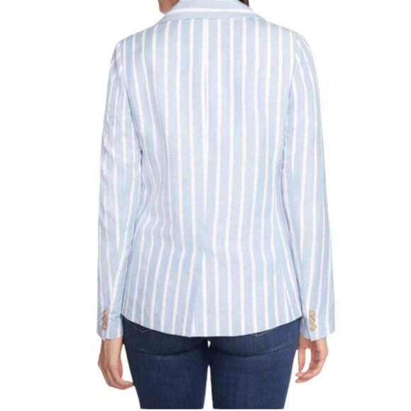 NEW Philosophy Linen Blazer | Blue - Picture 2 of 8